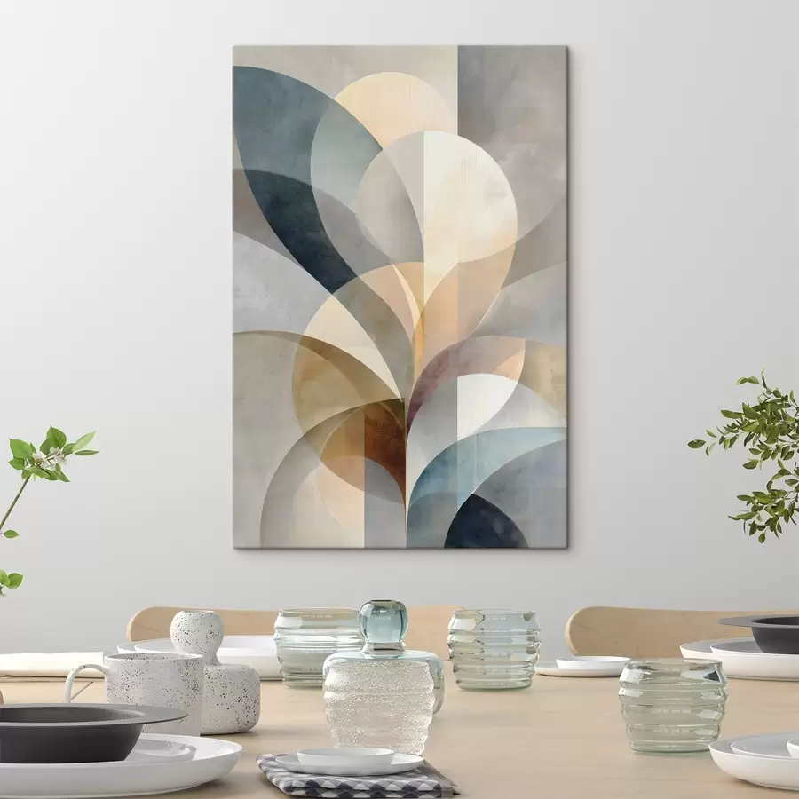  Peintures Stylisation abstraite de plantes s49942