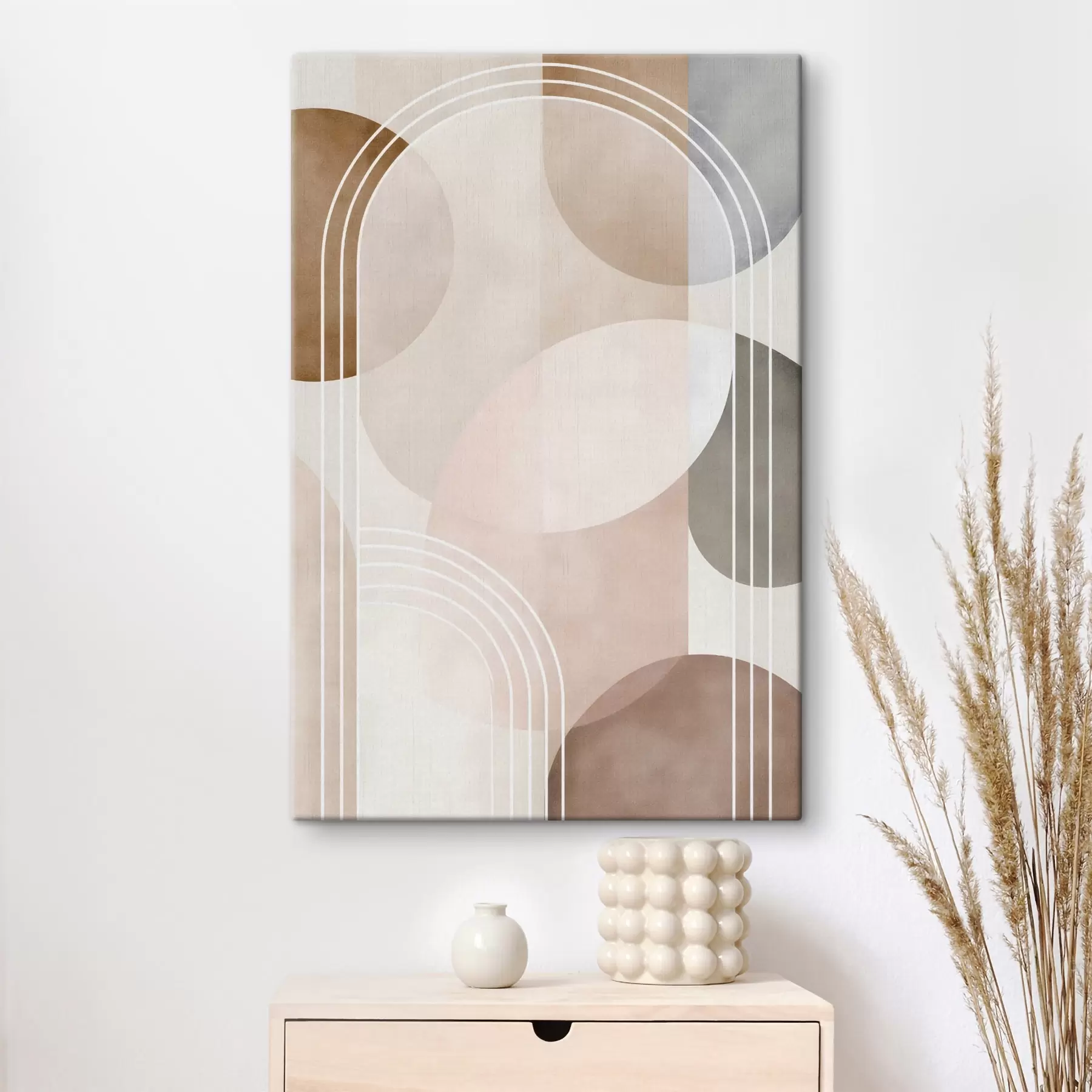  Schilderijen Een abstract ontwerp met bogen s50156