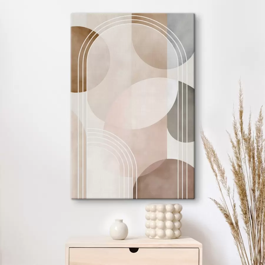  Peintures Un motif abstrait composé d'arcs s50156