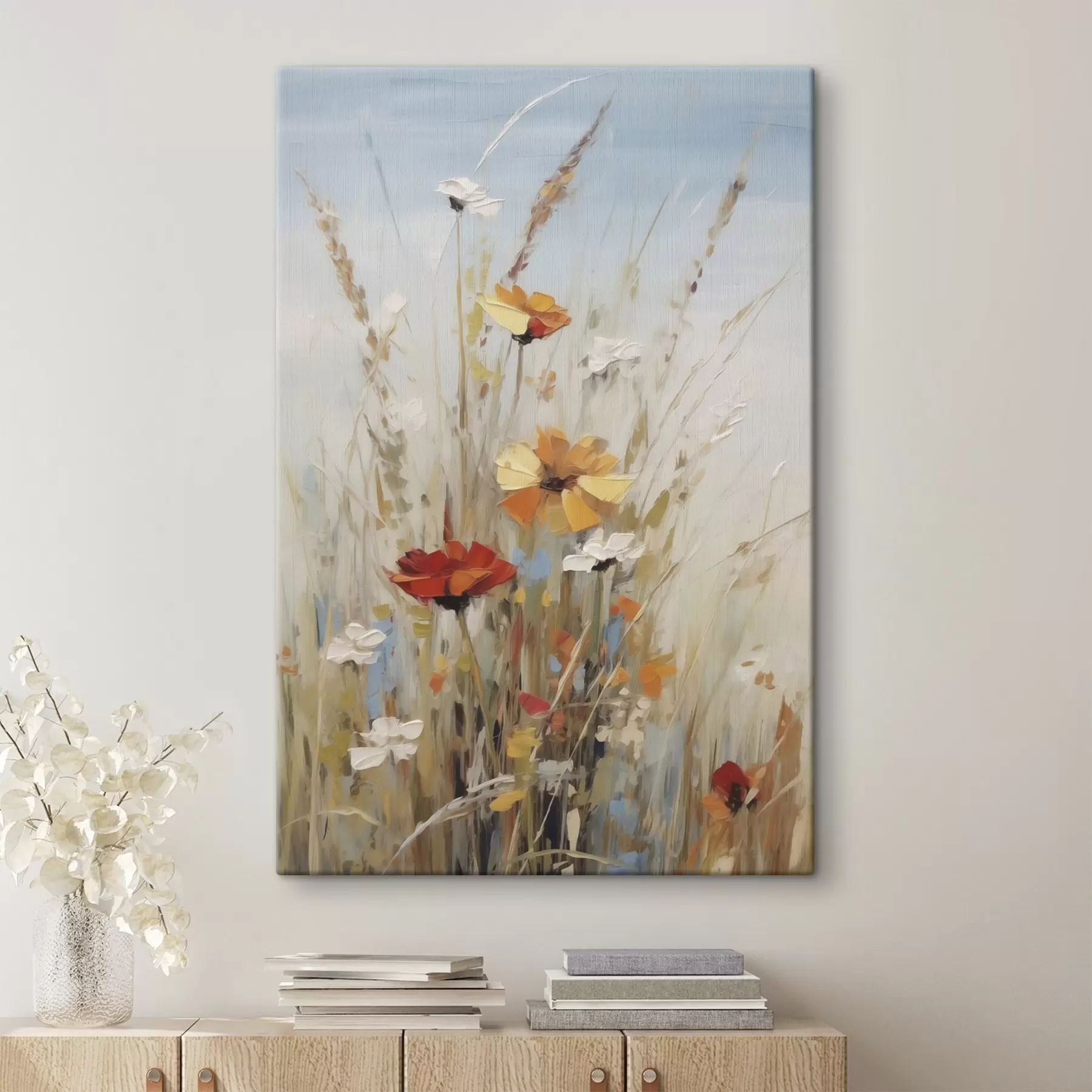  Peintures Fleurs sauvages et herbes aromatiques, imitation d'un tableau s50183