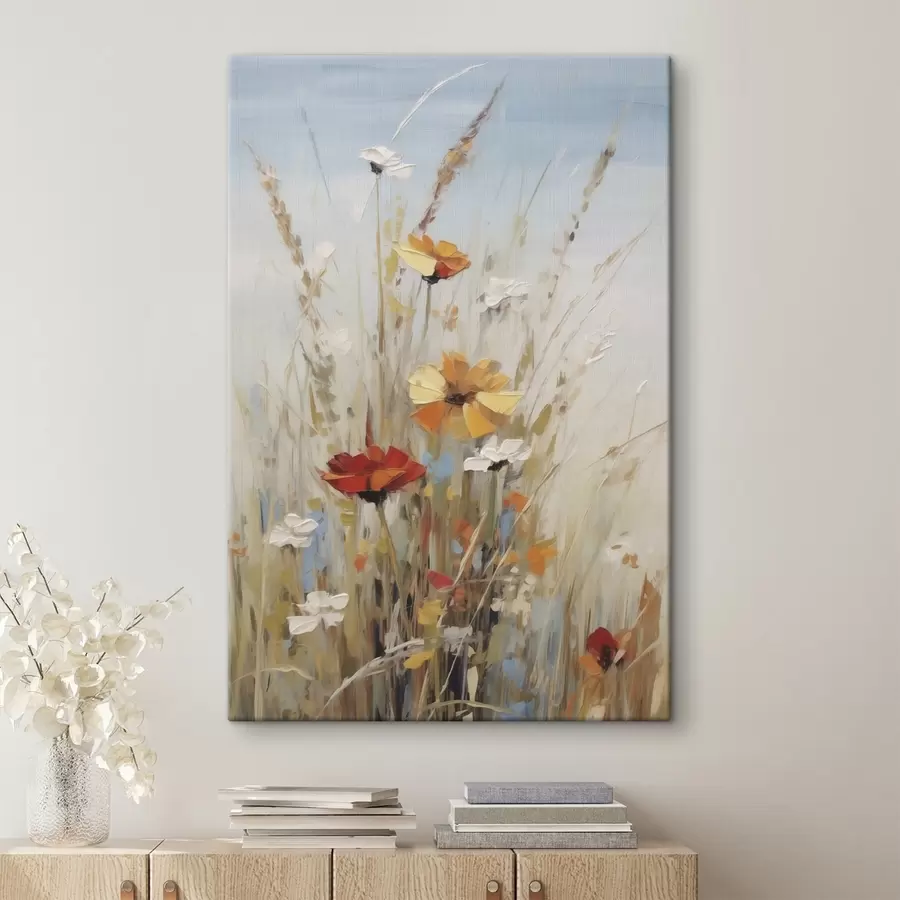  Peintures Fleurs sauvages et herbes aromatiques, imitation d'un tableau s50183