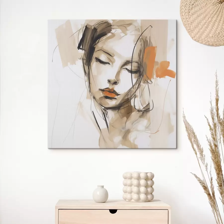  Peintures Portrait abstrait, imitation de peinture s50184