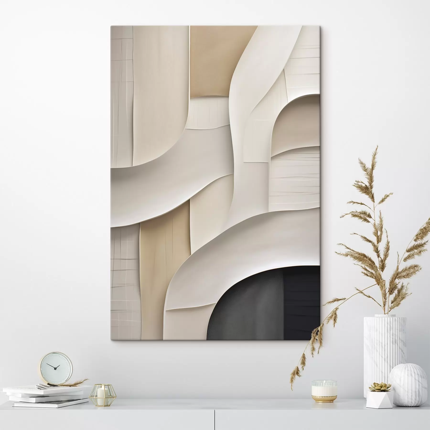  Schilderijen Abstracte compositie, platte illustratie s50191