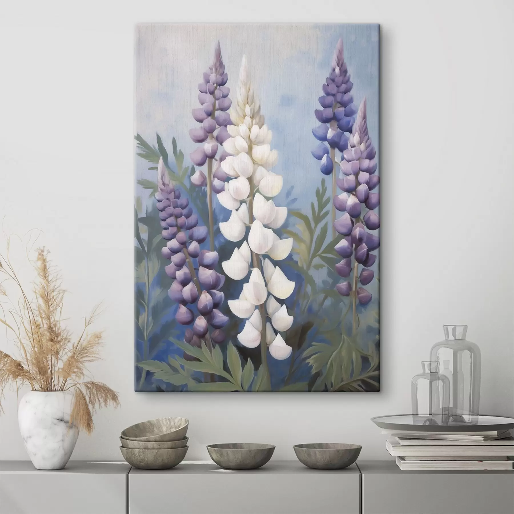  Schilderijen Bloemen, schilderij in imitatie s50199