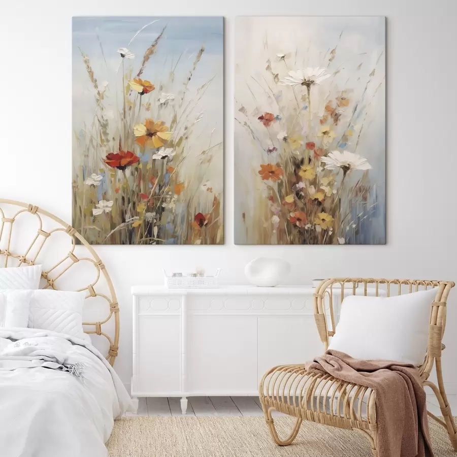  Peintures Fleurs sauvages, imitation d'un tableau m30818 