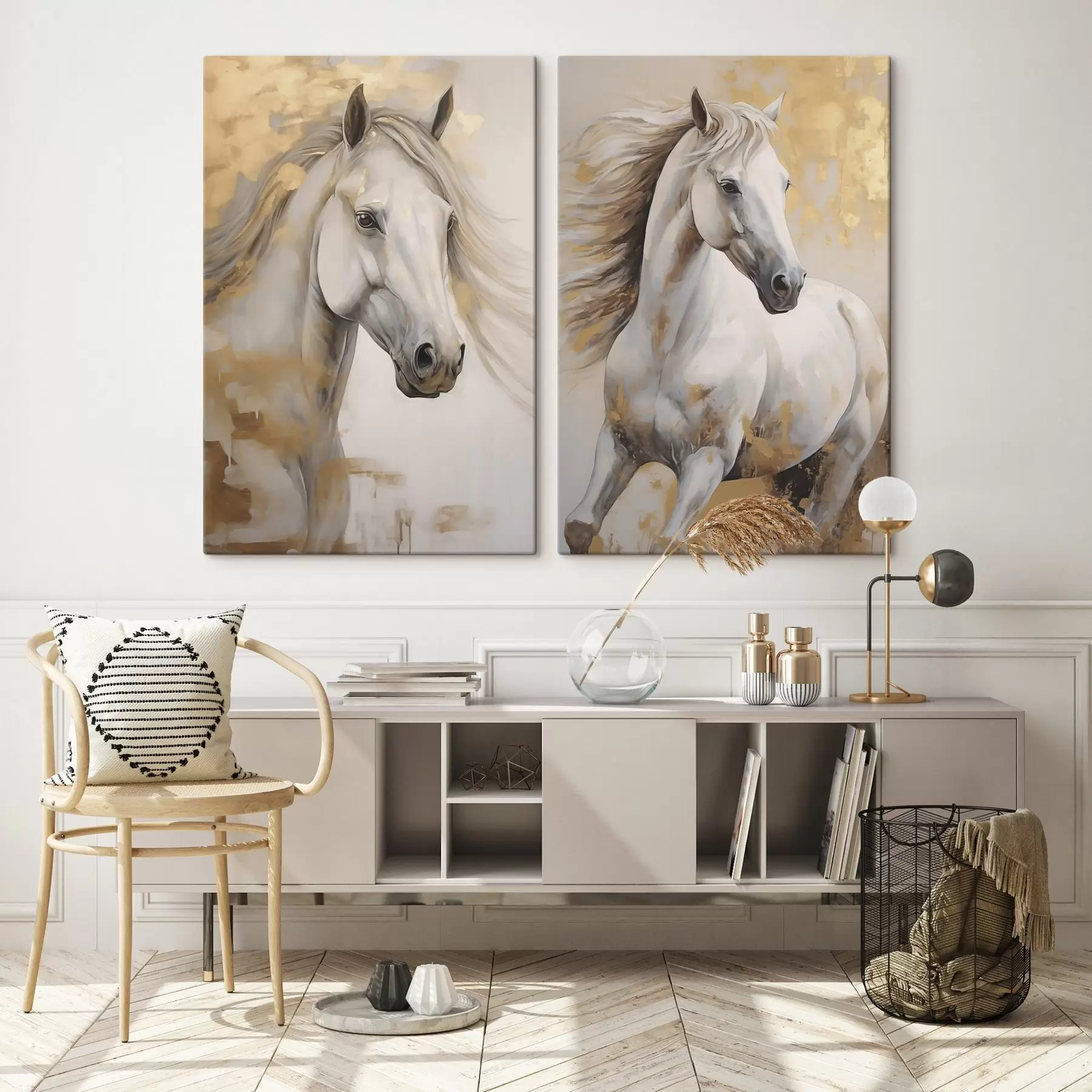  Peintures Cheval, imitation d'une peinture m30820 