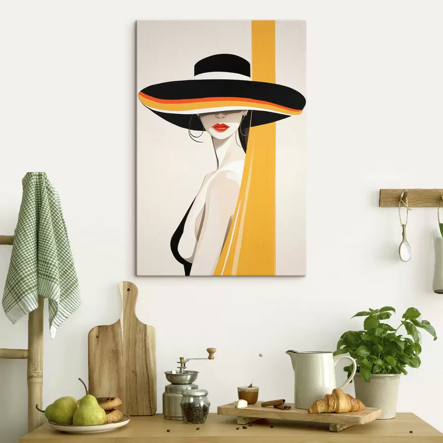  Peintures Fille au chapeau s50236