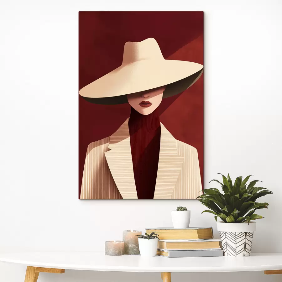  Peintures Fille au chapeau s50238