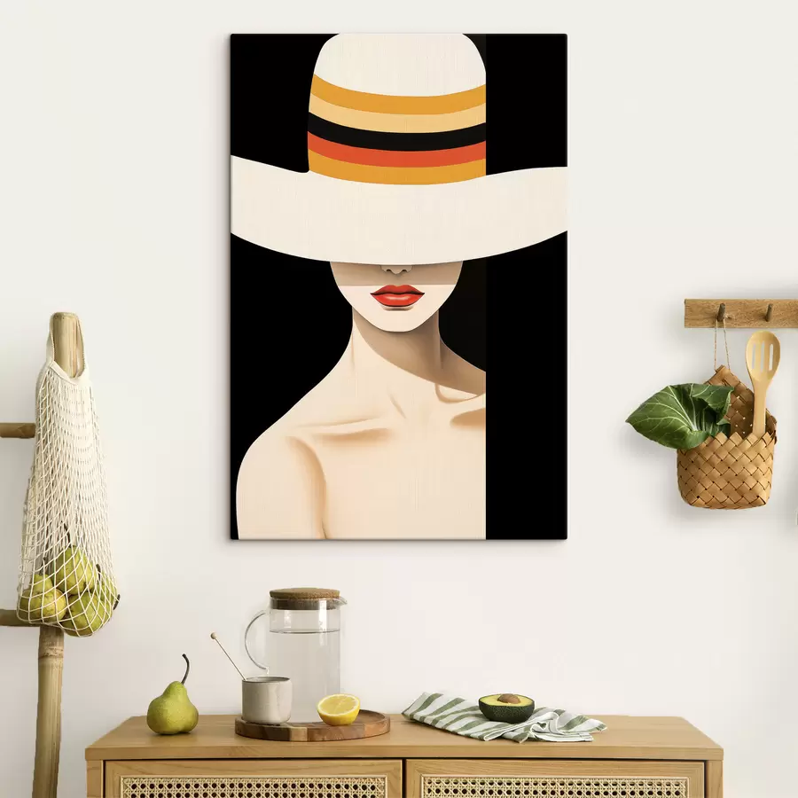  Peintures Fille au chapeau s50237