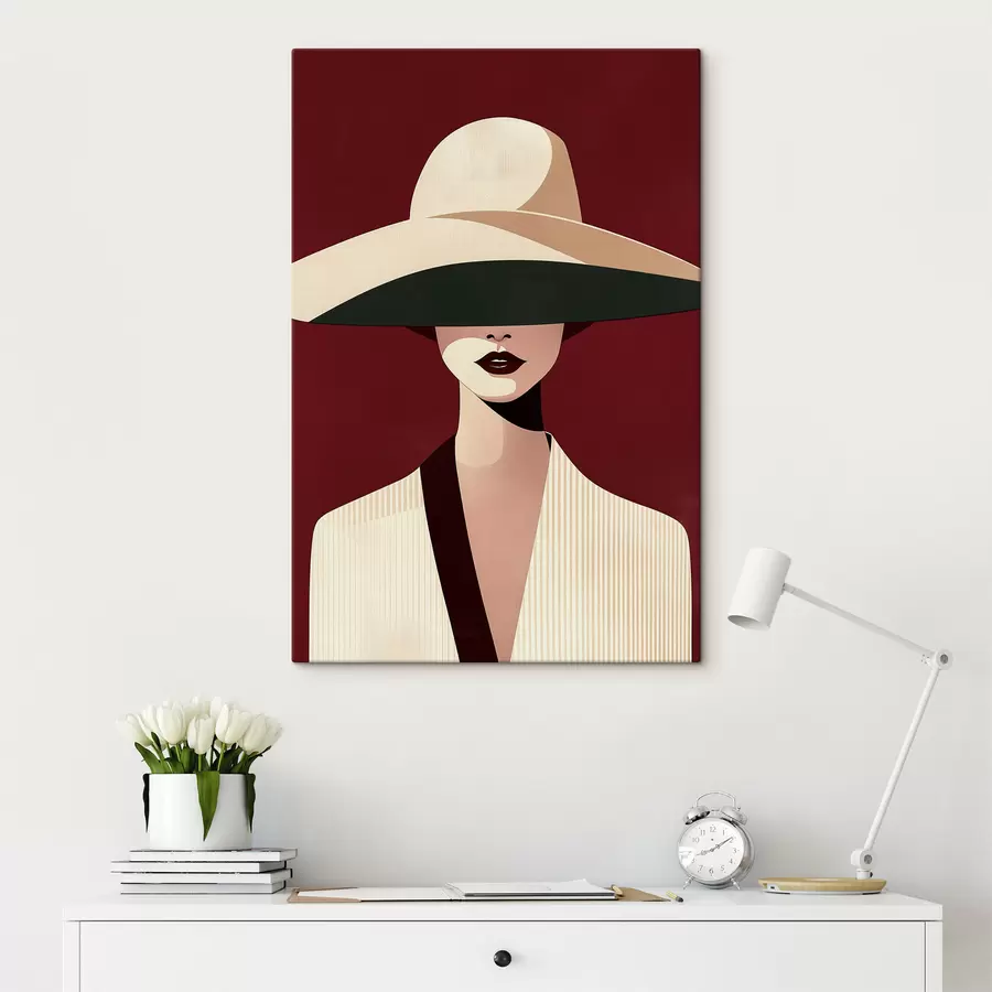  Peintures Fille au chapeau s50239