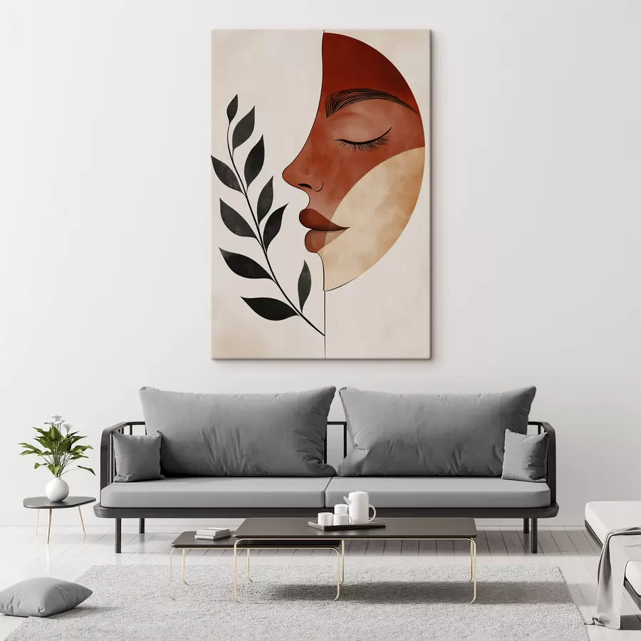  Peintures Portrait abstrait d'une jeune fille s50243
