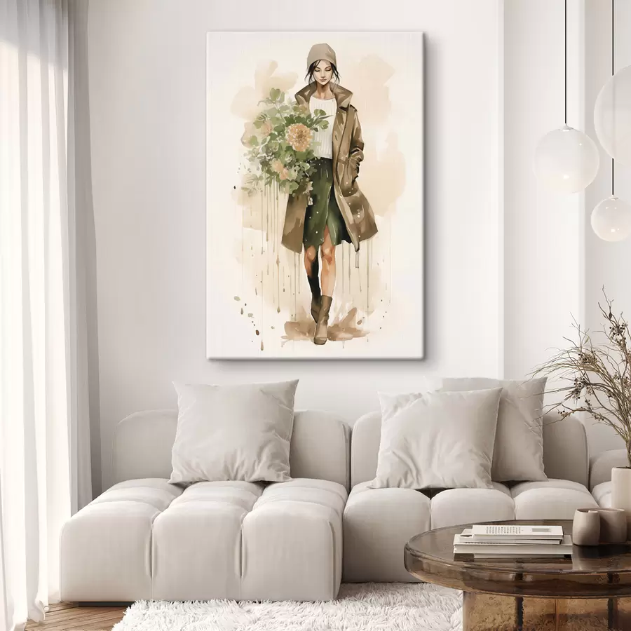  Peintures Femme aux fleurs s50247