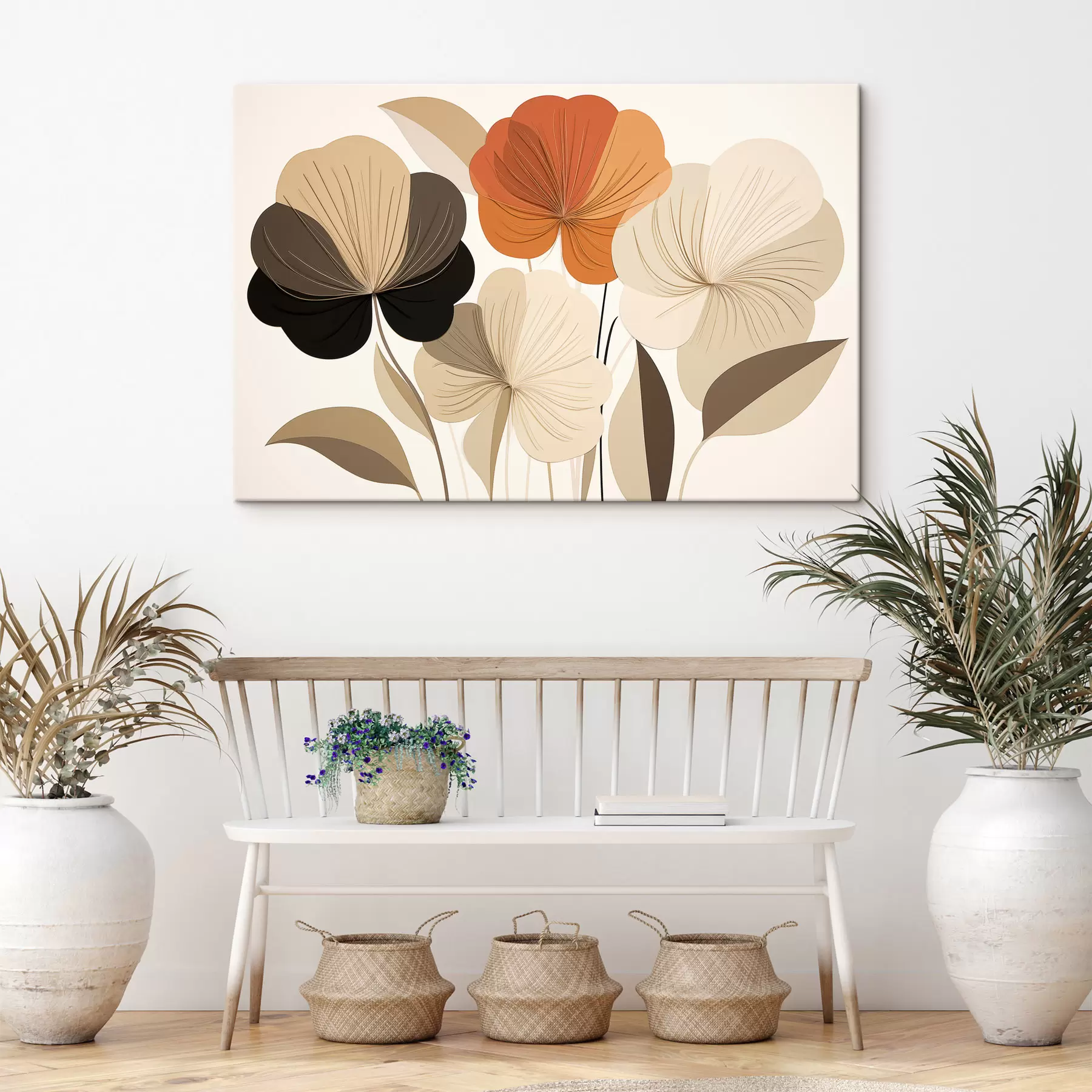  Schilderijen Abstracte bloemen s50251