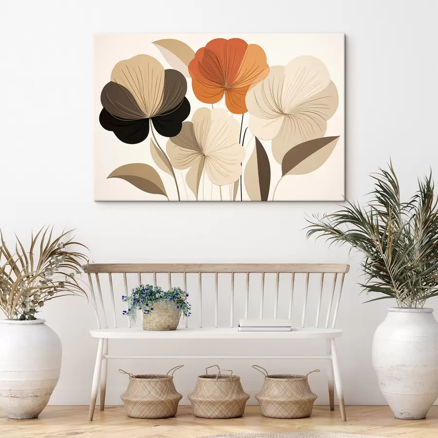  Peintures Fleurs abstraites s50251