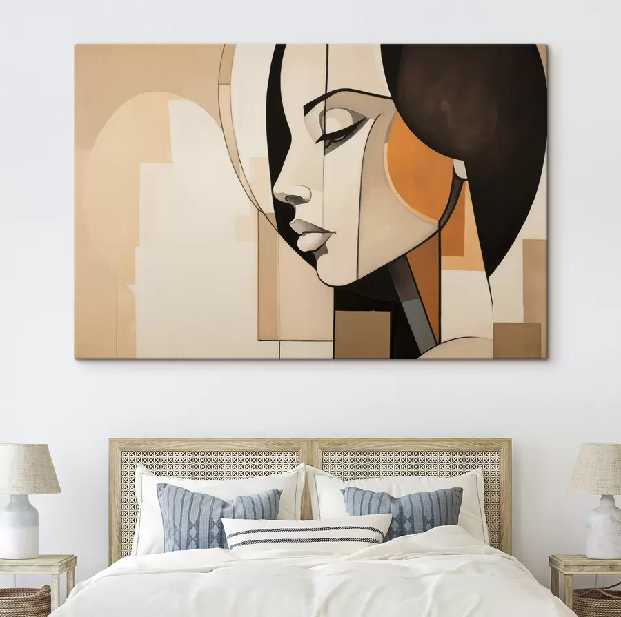  Peintures Portrait d'une femme dans un style abstrait s50252