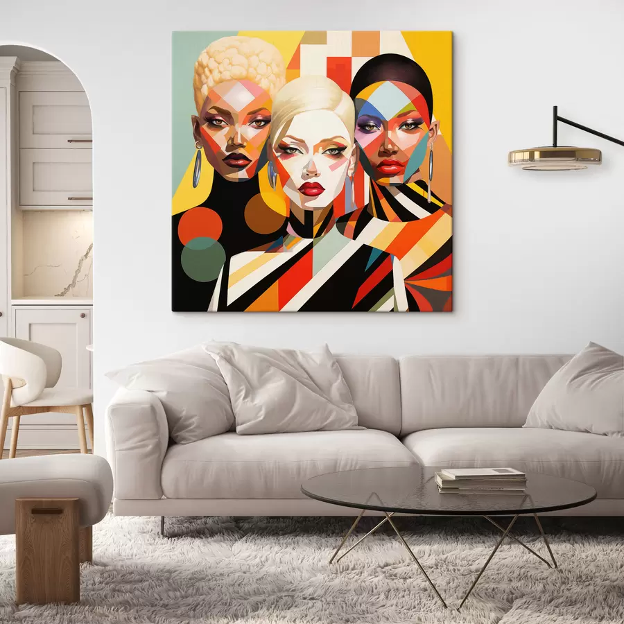  Peintures Portraits abstraits de femmes s50253