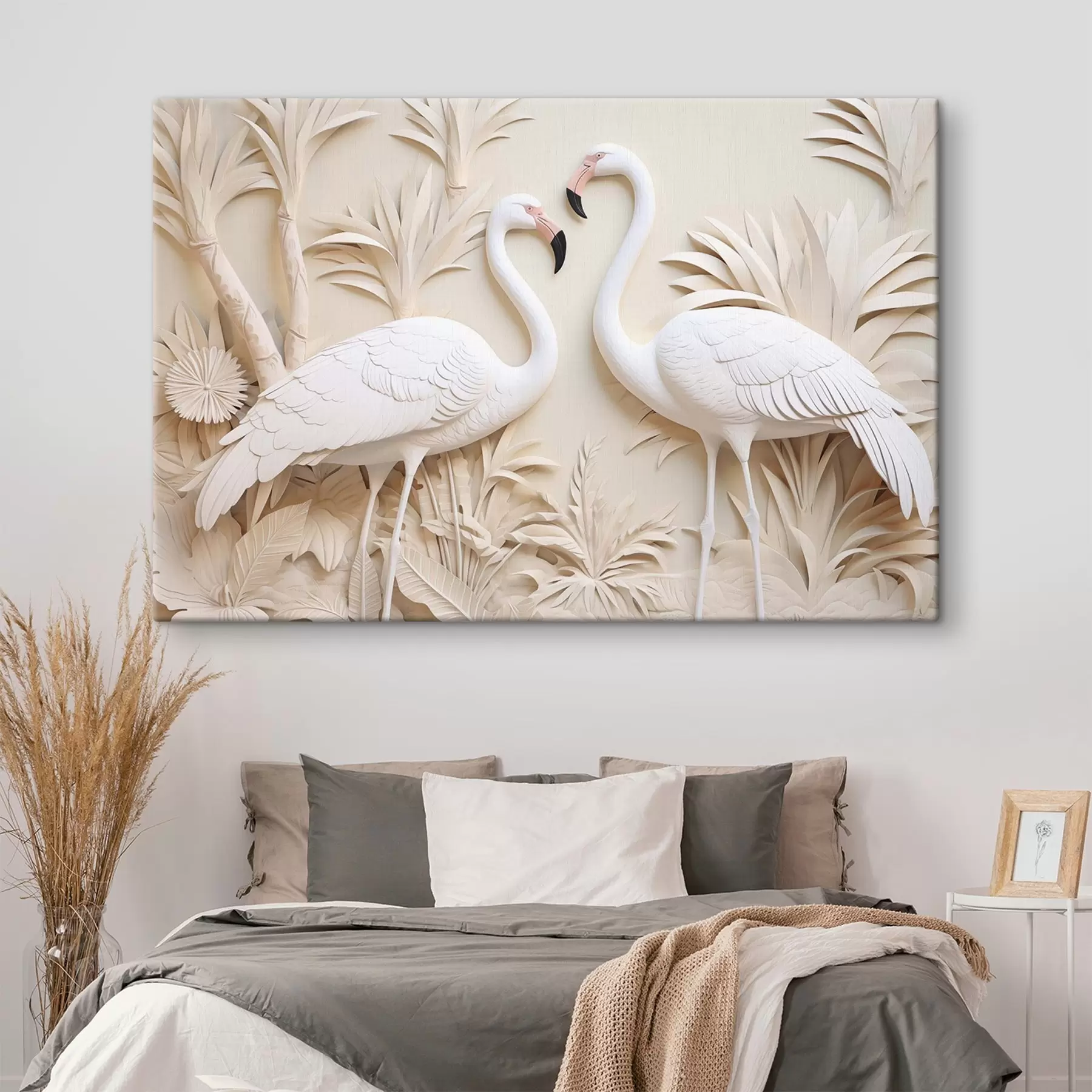  Schilderijen Een paar witte flamingo’s s50303