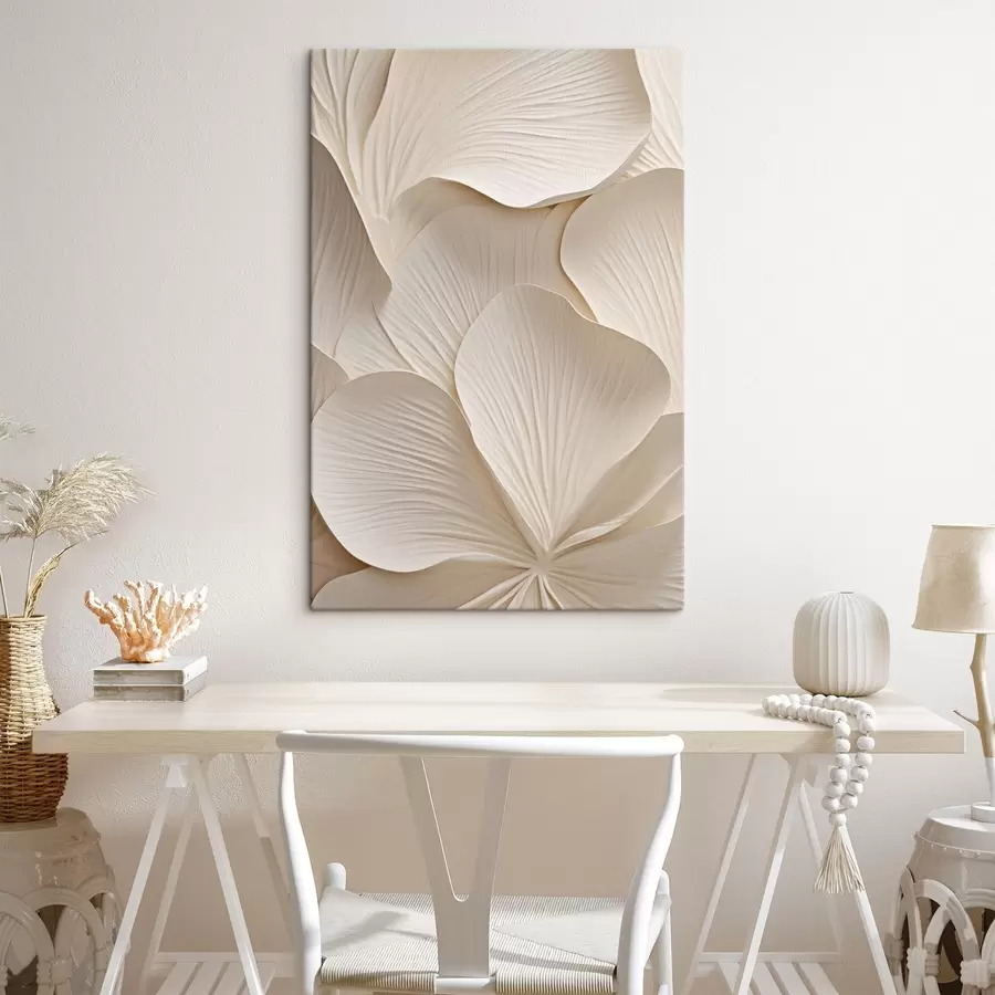  Peintures Une grande fleur aux reliefs marqués s50305