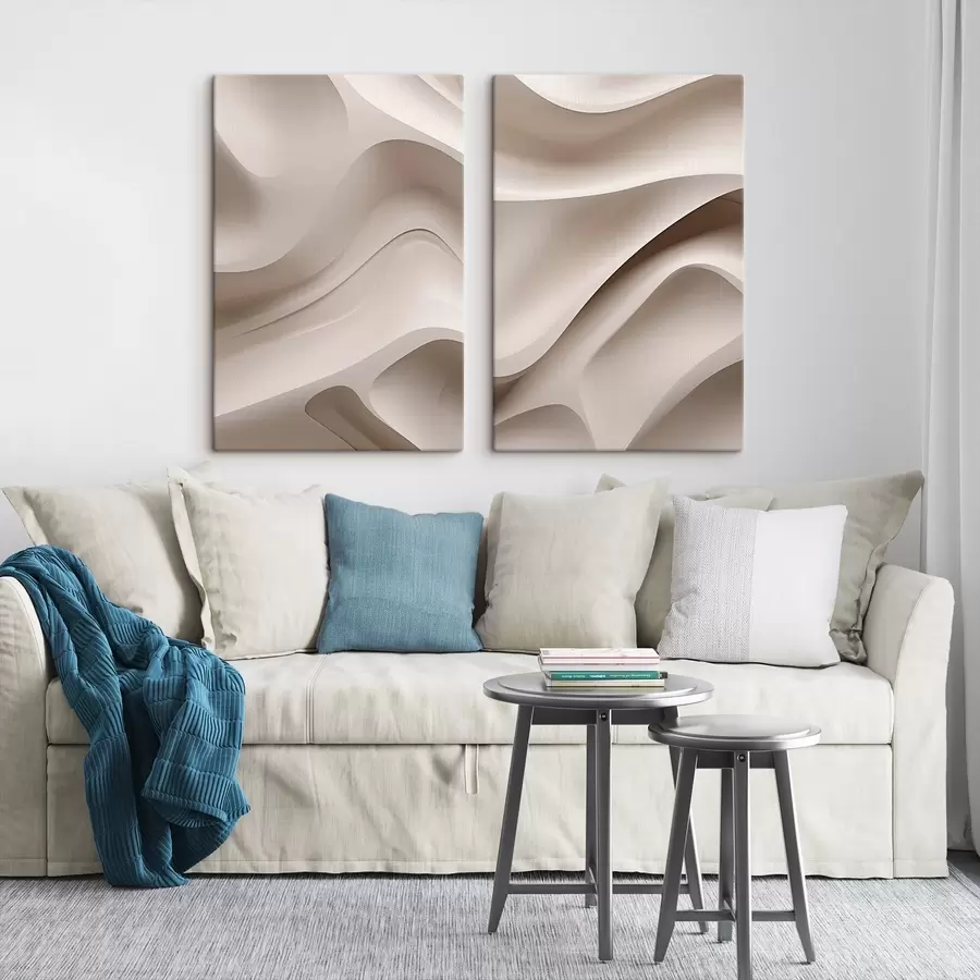  Peintures Relief texturé blanc m30869