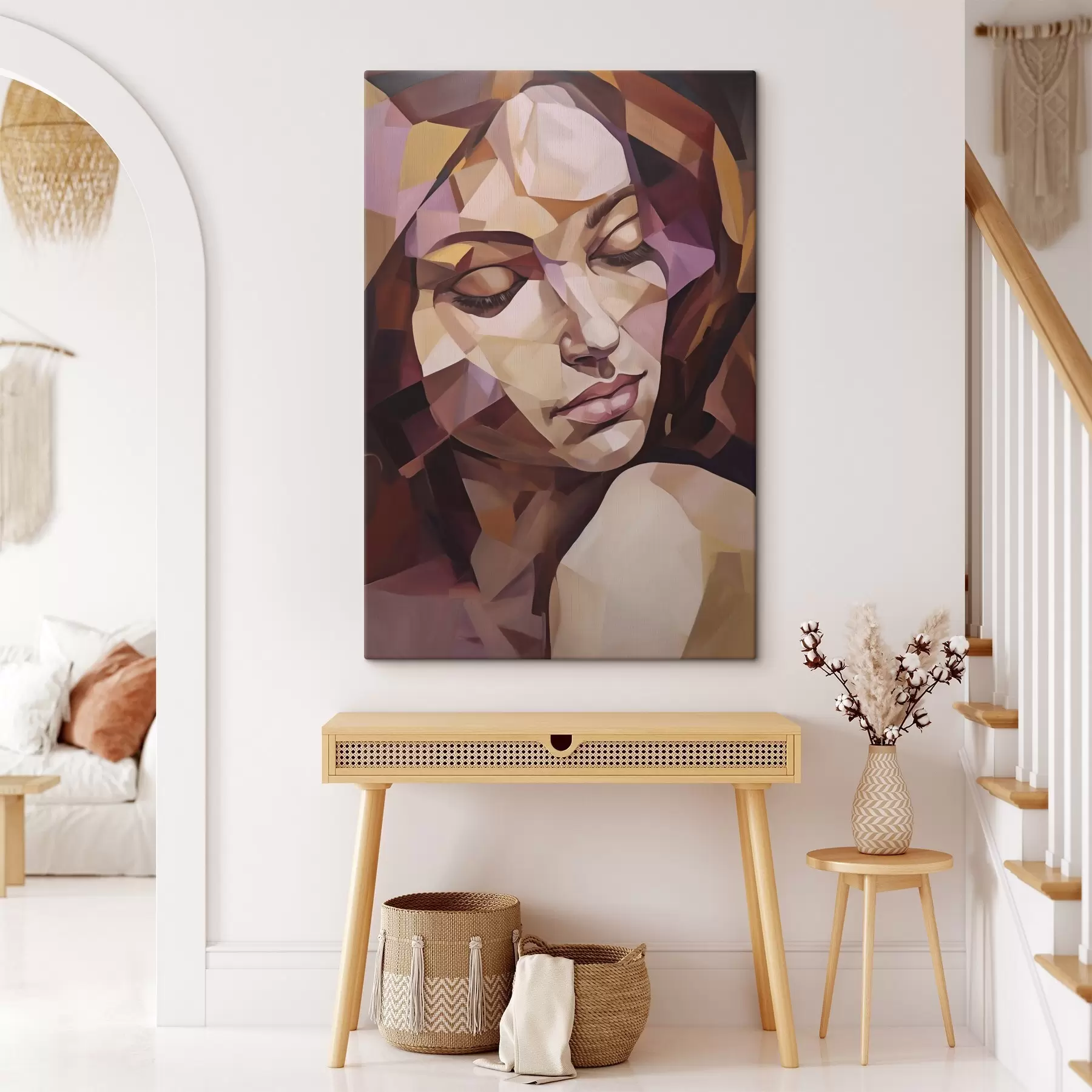  Peintures Portrait féminin abstrait, imitation de peinture s50271