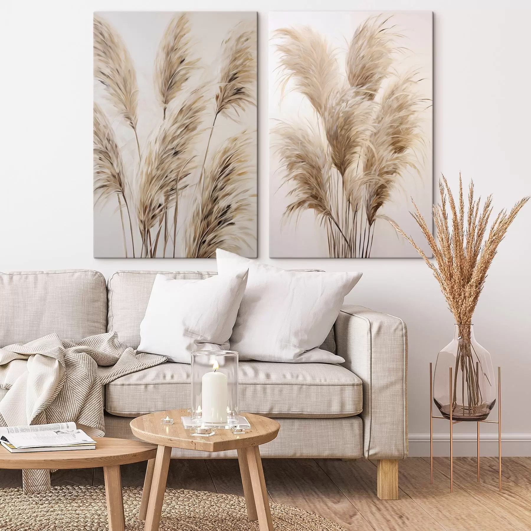  Peintures Branches de pampa, peinture d'imitation m30861