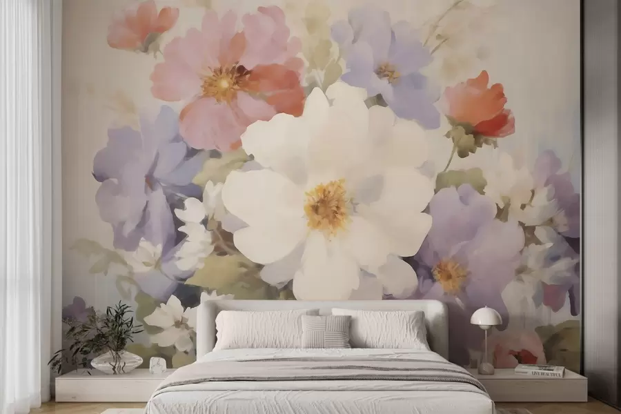 Papier peint photo Fleurs abstraites w05850