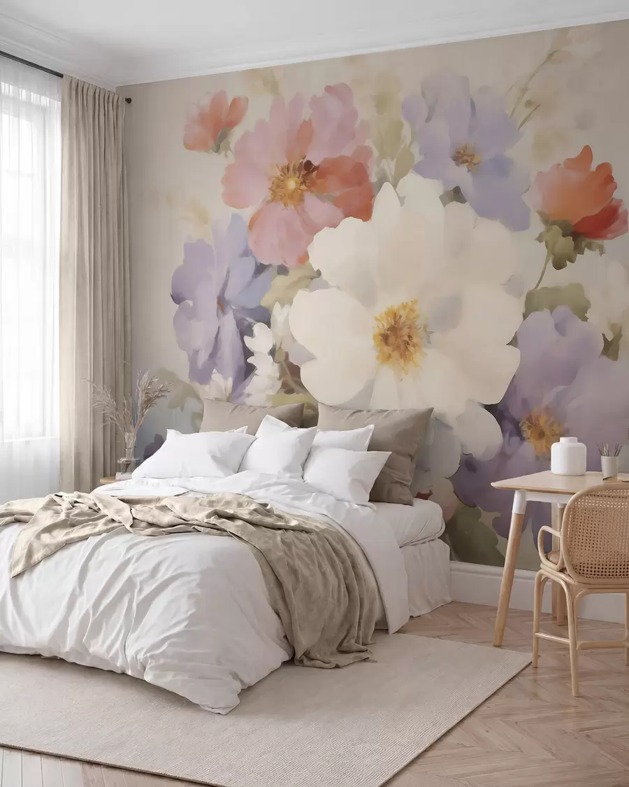 Papier peint photo Fleurs abstraites w05850