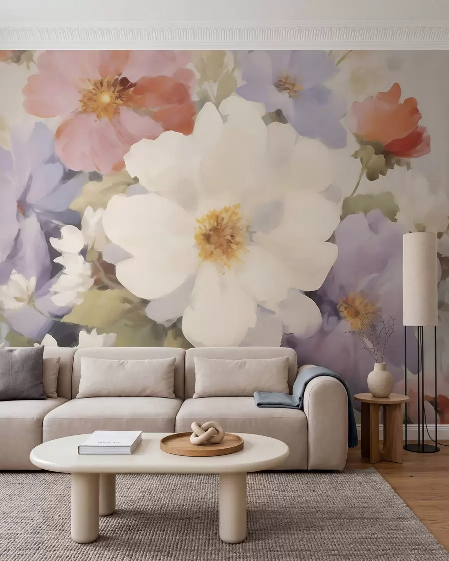 Papier peint photo Fleurs abstraites w05850