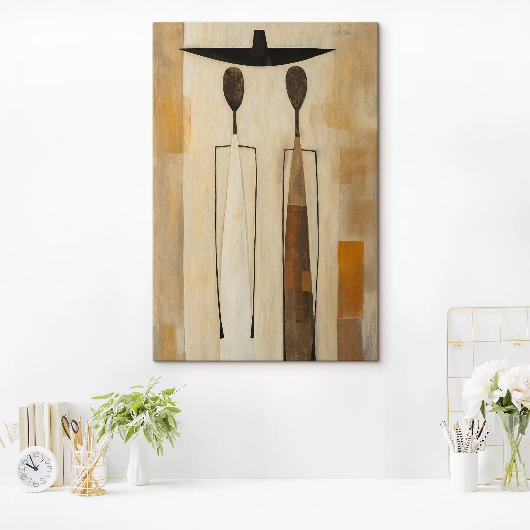  Peintures Silhouettes abstraites s50317