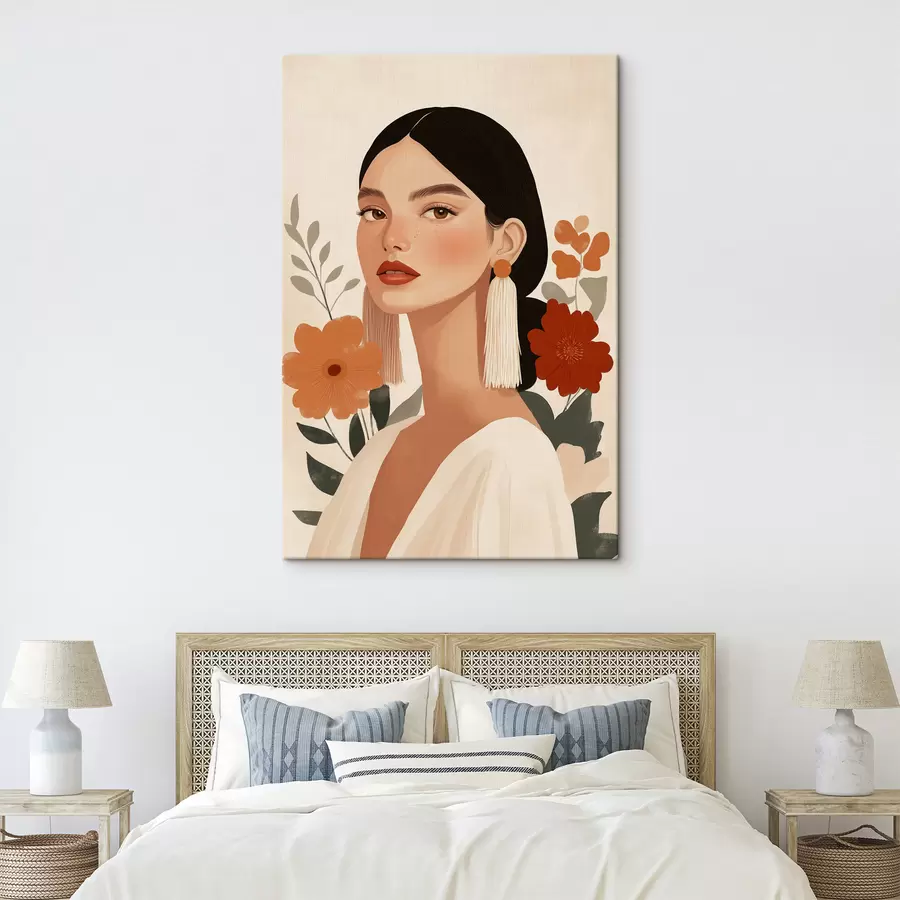  Schilderijen Meisje met bloemen s50320