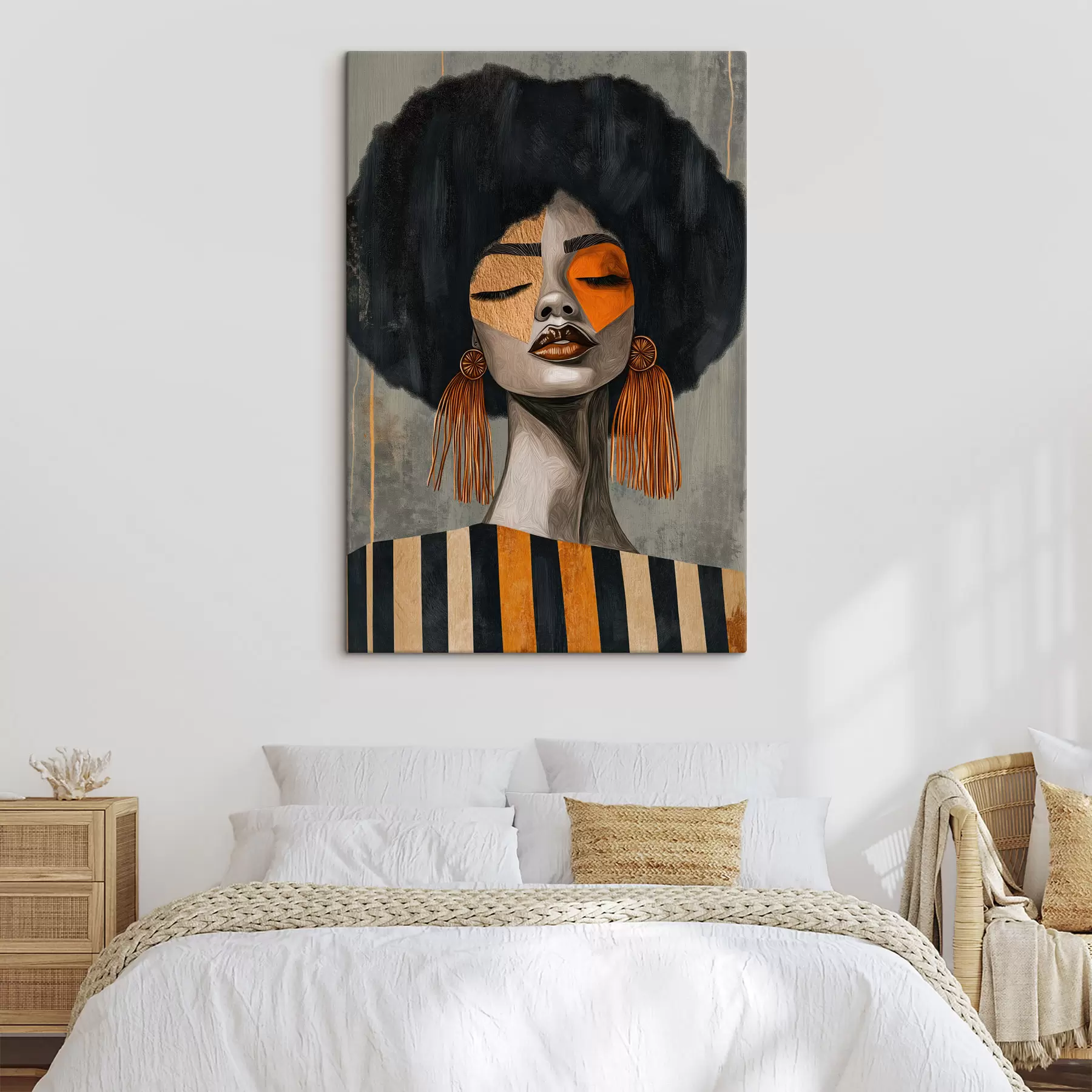  Peintures Fille afro s50336