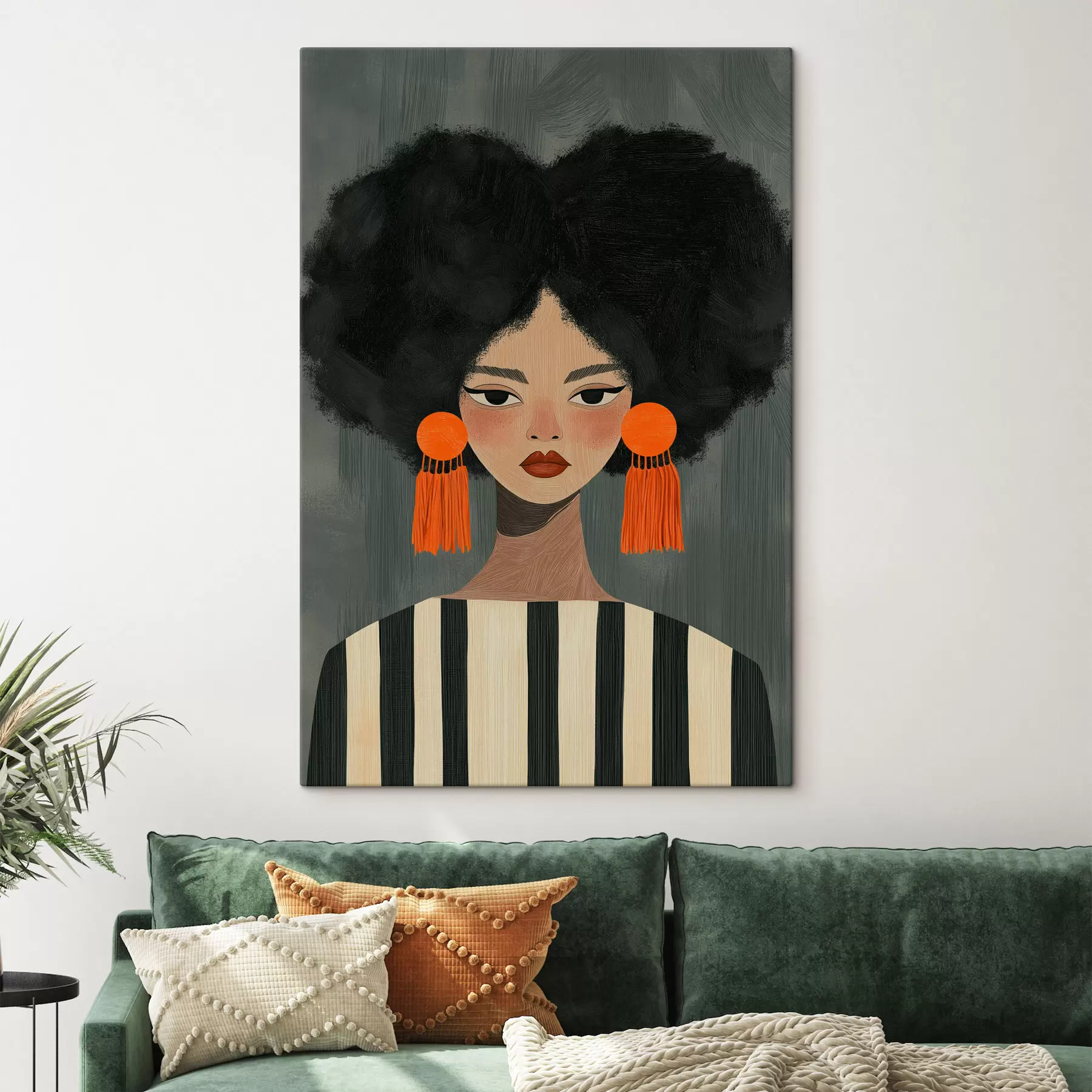  Peintures Fille afro s50337