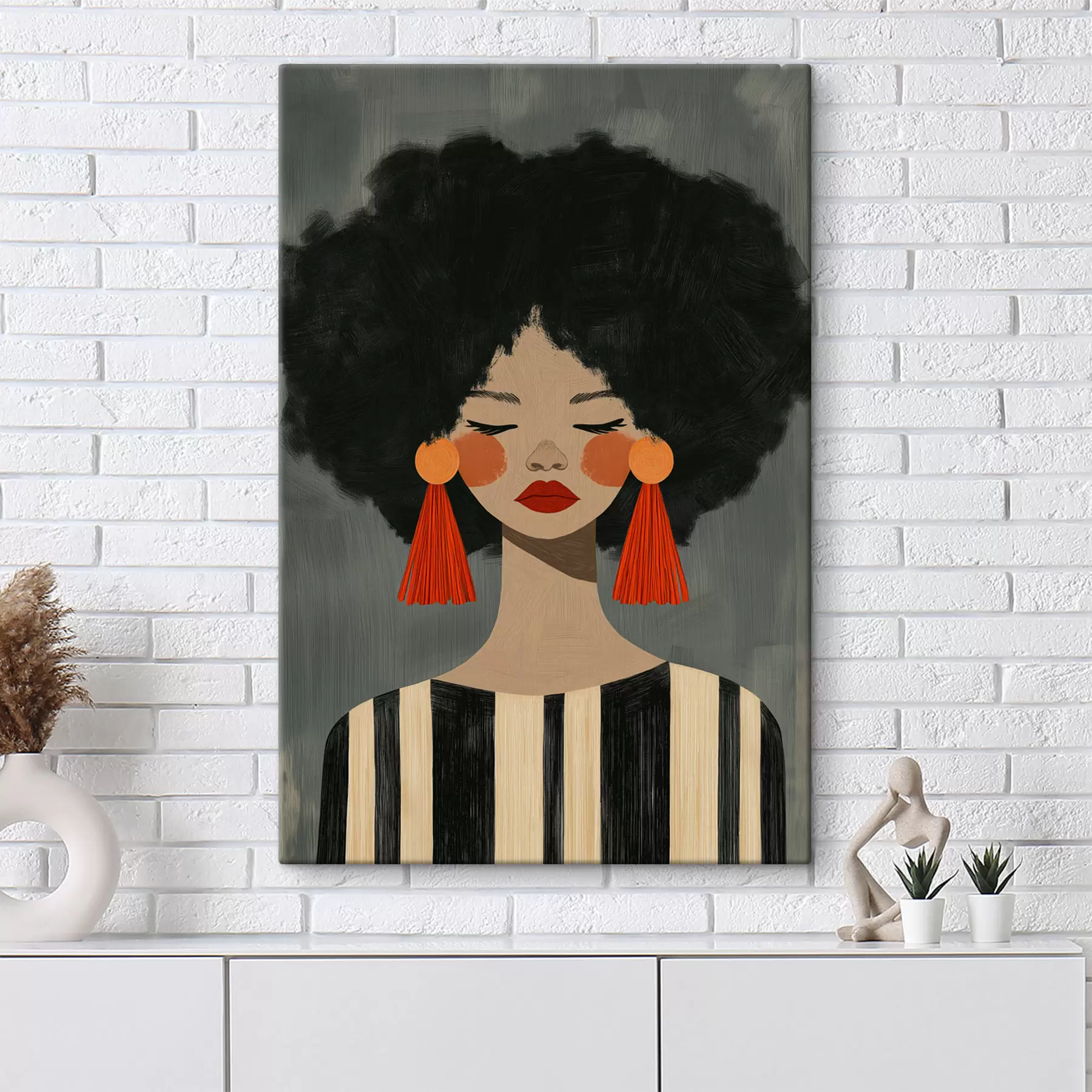  Schilderijen Afro-meisje s50338