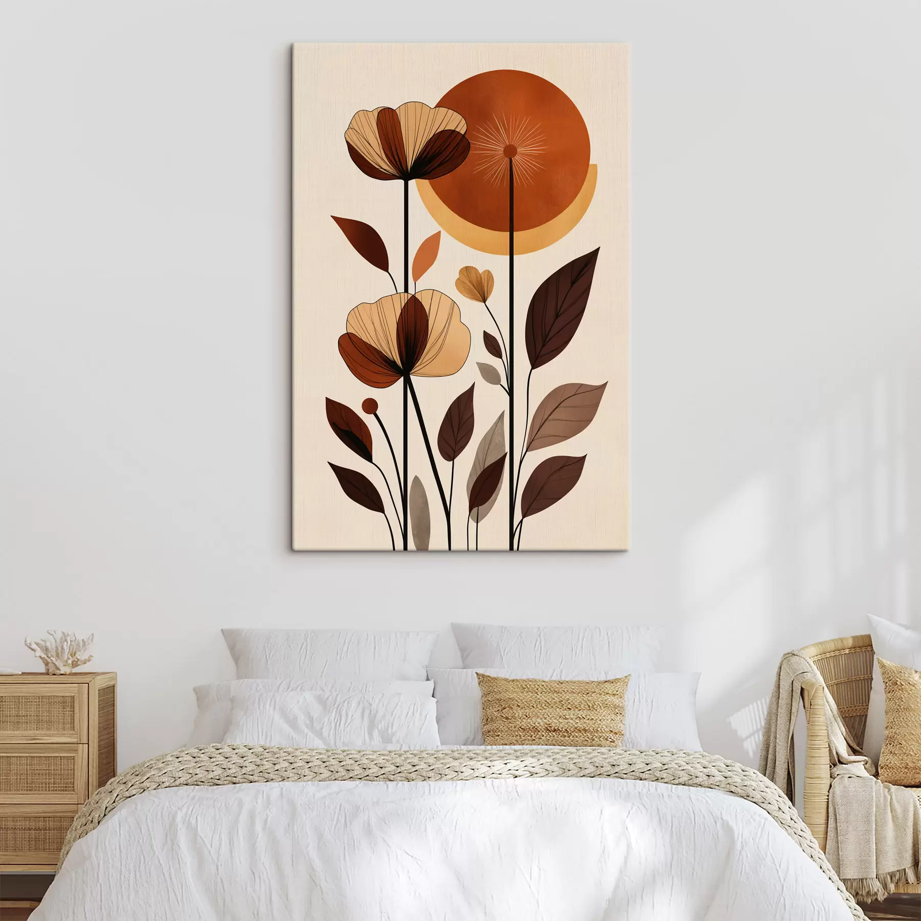  Schilderijen Abstracte bloemen s50341