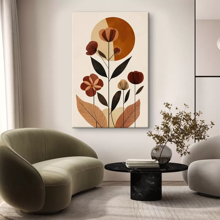  Peintures Fleurs abstraites s50342