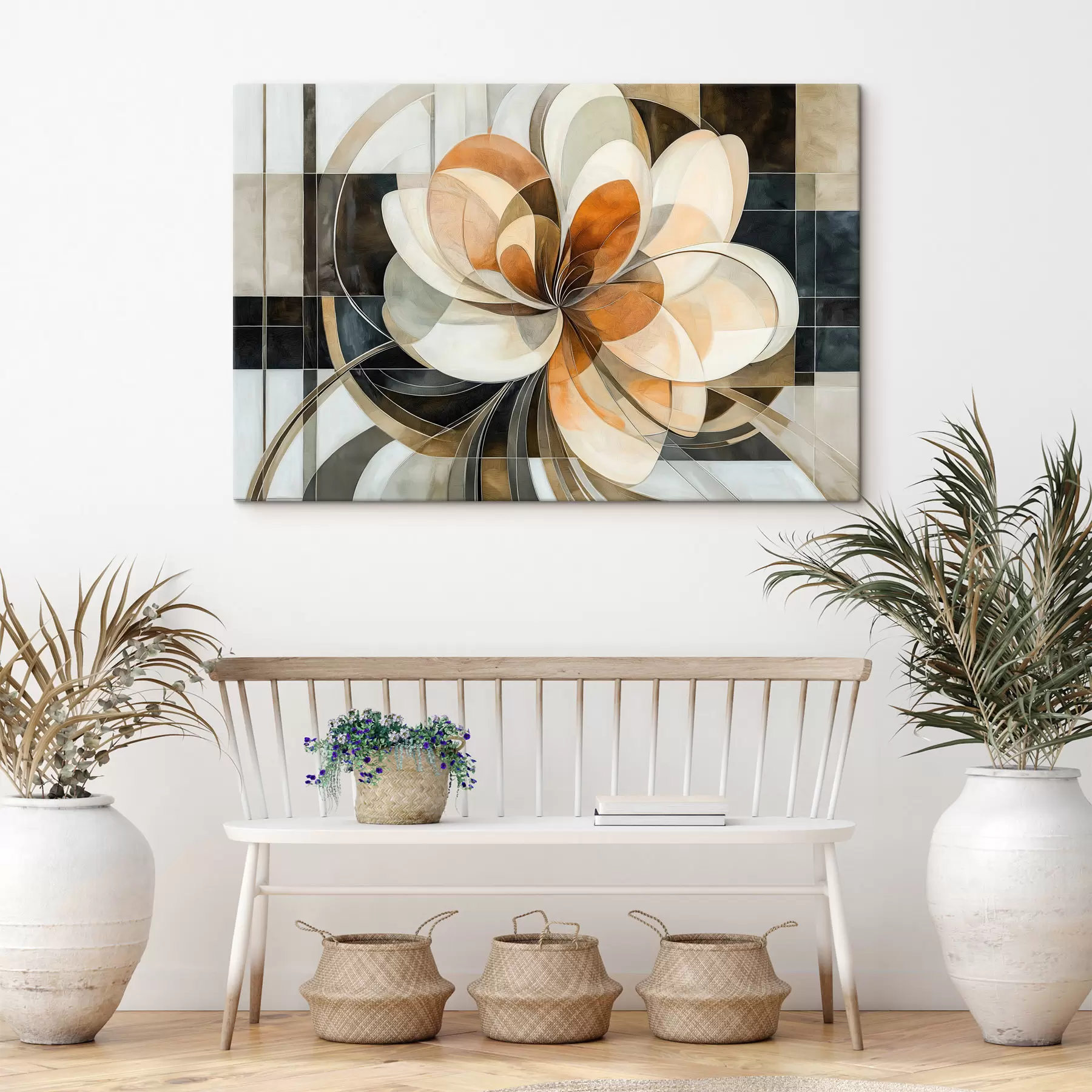 Peintures Fleur géométrique s50347