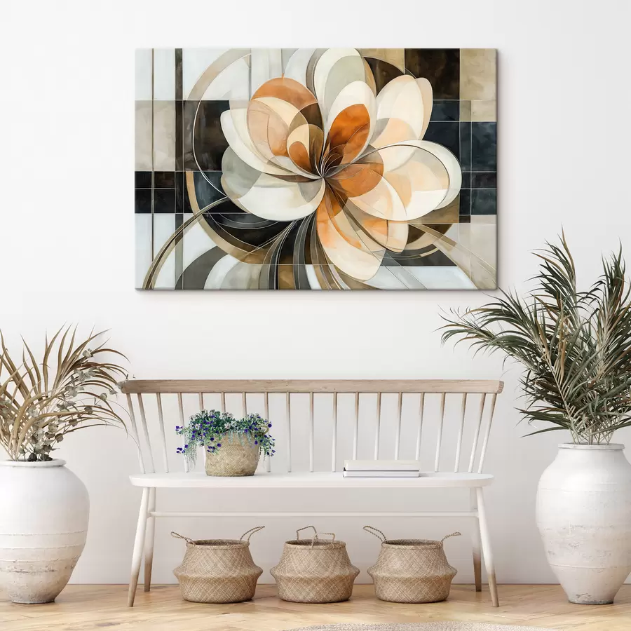  Peintures Fleur géométrique s50347