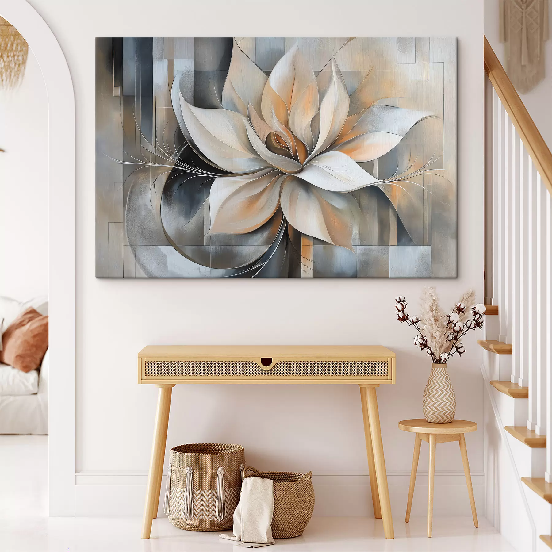  Peintures Magnolia abstrait s50348