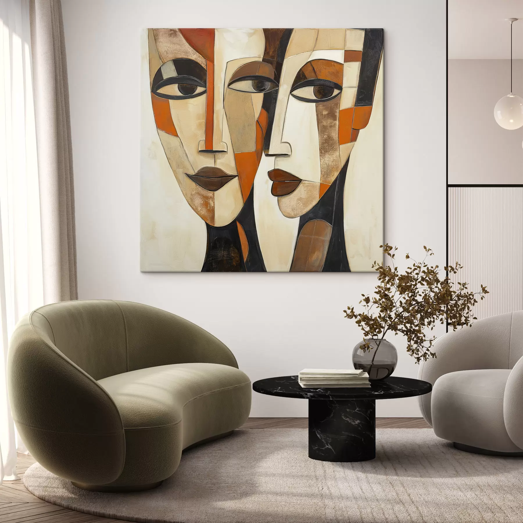 Peintures Faces géométriques s50351