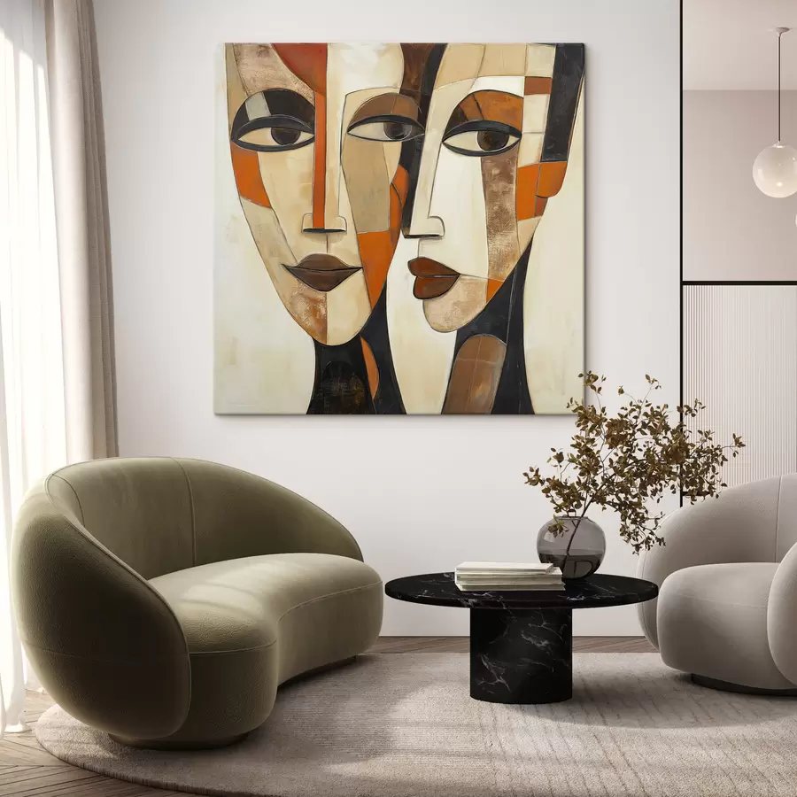  Peintures Faces géométriques s50351