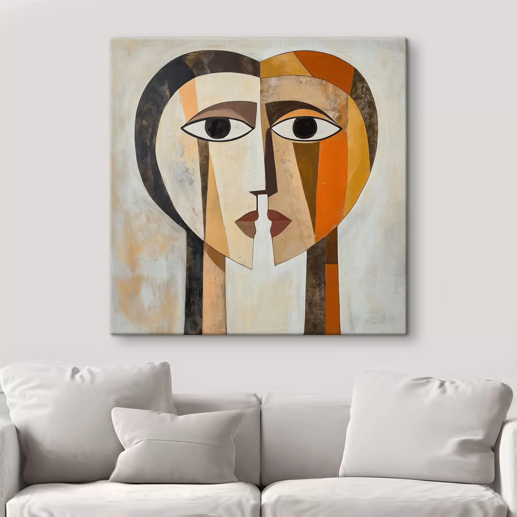  Schilderijen Abstracte gezichten s50352