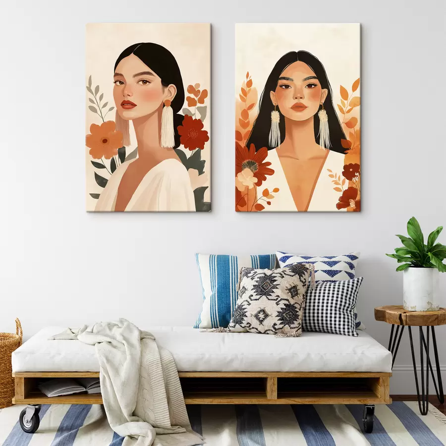  Peintures Portraits floraux m30877