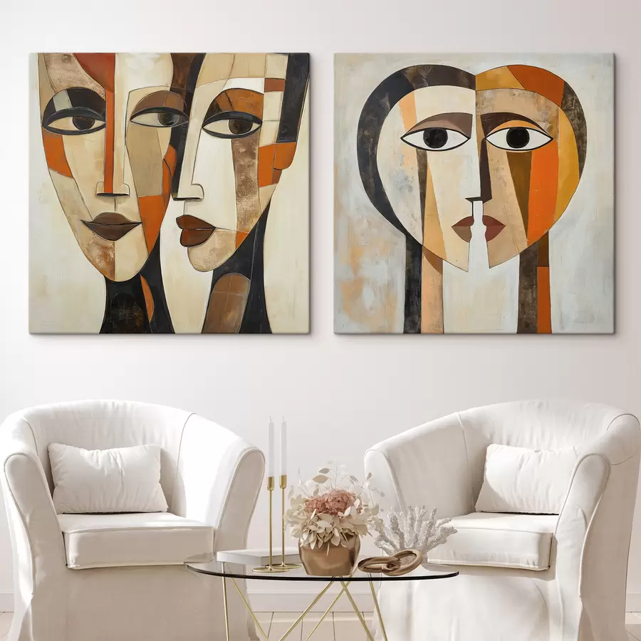 Fotobehang Abstracte portretten m30885