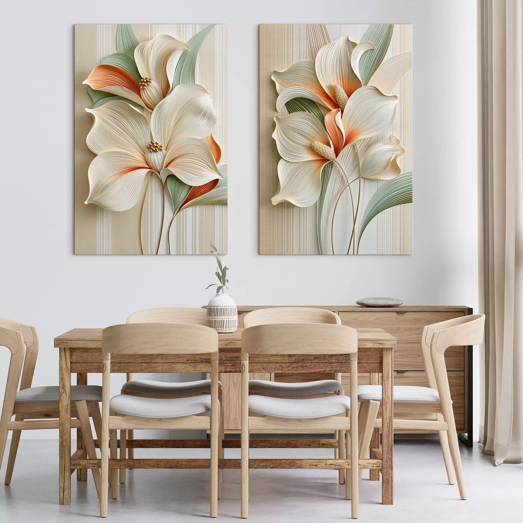  Peintures Fleurs abstraites m30888
