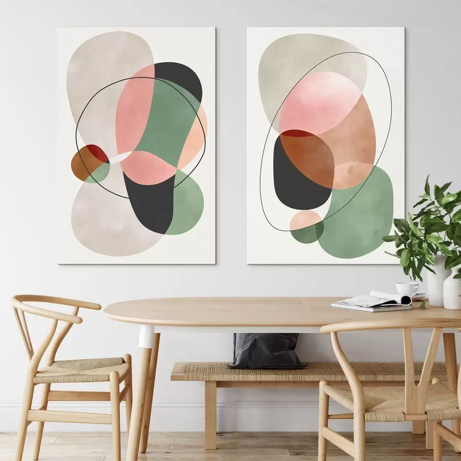 Peintures Formes qui se chevauchent m30889