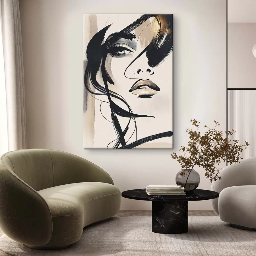  Peintures Portrait féminin abstrait s50162