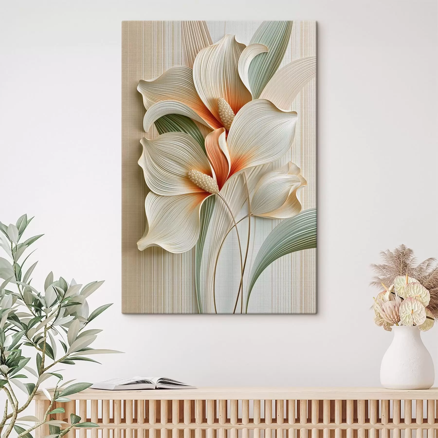  Schilderijen Abstracte bloemen s50363