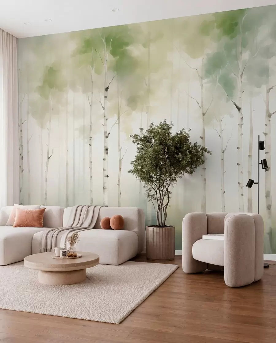 Fotobehang berken w05676