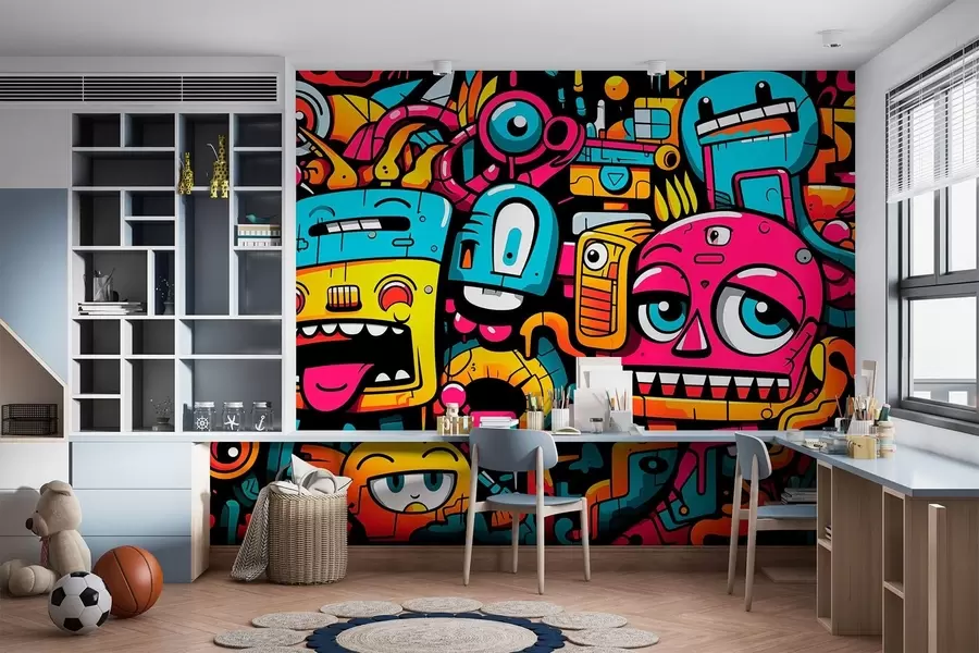 Fotobehang Graffiti w05762