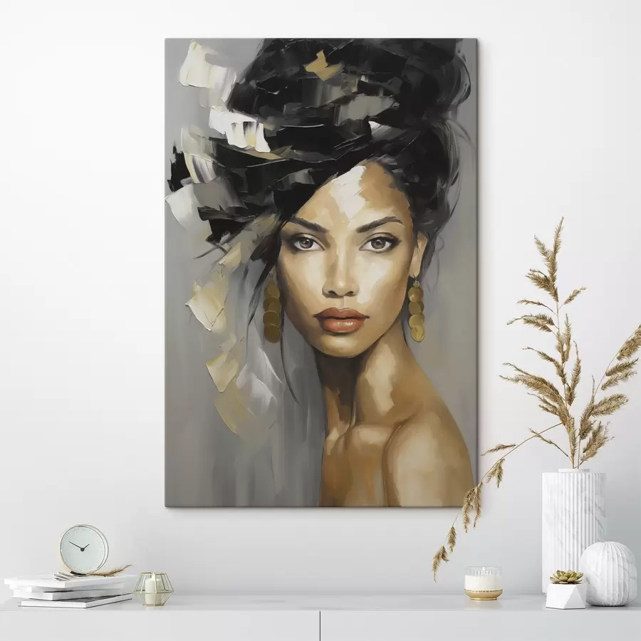  Peintures Portrait féminin abstrait, imitation de peinture s50371